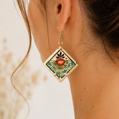 Image of Boho Chic Earrings Collection - Colorful Tassel, Chandeliers, Hoops & Huggies for Women