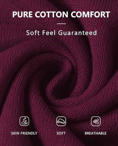 Image of QUALFORT Women's 100% Cotton Lightweight Cardigans Long Sleeve Knitted Button Down Sweater