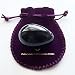 Drilled Yoni Egg of Obsidian Gemstone (Kegel Jade Egg), Entry Level Affordable, Large Size, For Women Who Have Weak Pelvic Floor Muscles to Counter Urine Incontinence, by Polar Jade