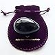Polar Jade Yoni Ei Obsidian Edelstein (Kegel Jade Egg), gebohrt (5x3,5 cm (1 Stück)