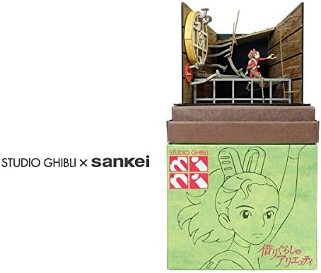 Amazon さんけい スタジオジブリmini 借りぐらしのアリエッティ 借りって楽しい ペーパークラフト Mp07 103 ペーパーアート 通販