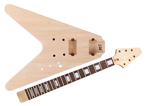 Rocktile DIY FV Bouwpakket E-Gitaar - "Do-it-yourself" bouwpakket FV-Style - Body: Mahonie - Hals: gelijmd mahonie - Toets: Blackwood - Image 3