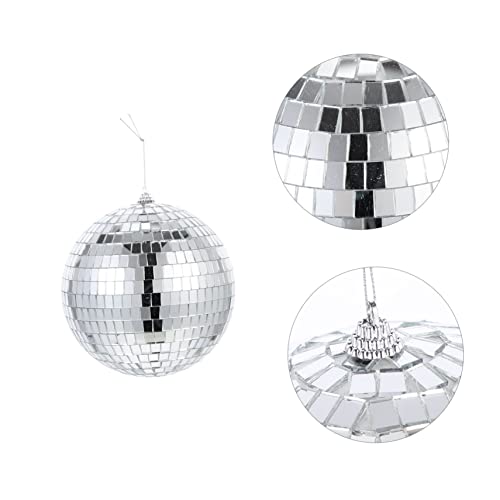 TOYANDONA 3 Pçs Mini Espelho Discoteca Bola Pendurada Pingente De Prata Decorações De Baile Decorati