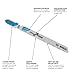Bosch T118G 5 pc. 3-5/8 in. 36 TPI Basic for Metal T-Shank Jig Saw Blades