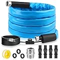FANOVO 15ft Heated Water Hose for RV, Heated Drinking Water Hose with Energy Saving Thermostat to Keep Drinking Water Running in Cold Winter, Heated RV Potable Water Hose for RV Campers, Trailers