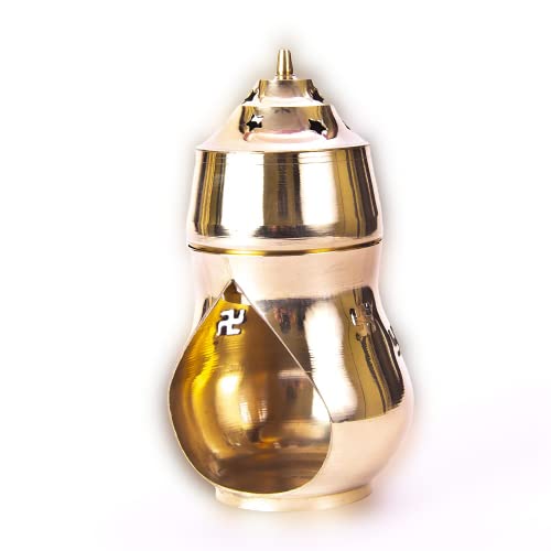 MAHAMAYA Brass Camphor Aroma Incense Burner Lamp Aroma Lamp Oil Burner