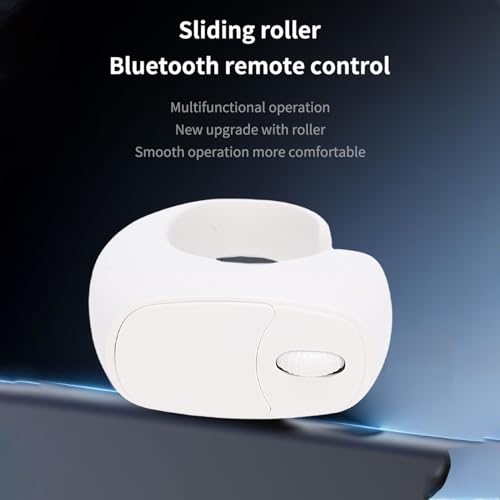 Control remoto de cámara Bluetooth compacto para leer libros digitales cómodamente en cama 5