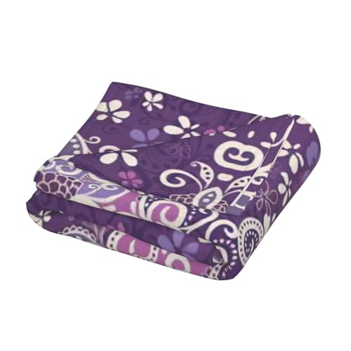 Couverture douce et chaude en microfibre légère pour camping et voyage