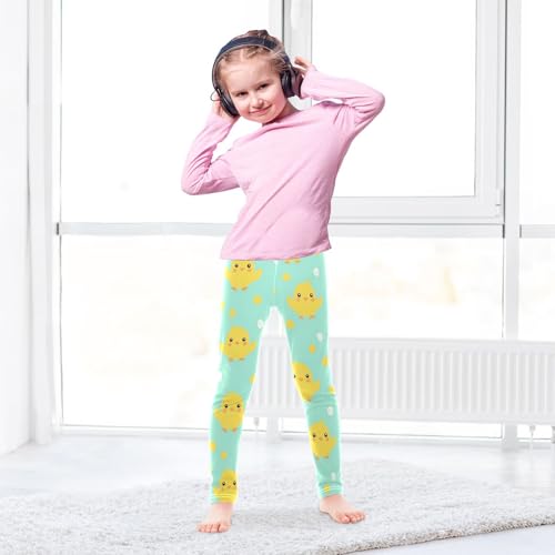 Girls' Leggings Cute Yellow Chick Kids Yoga Tights Pants 1 Pack 208608764