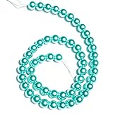 High-Luster Crystal Finish：Each 10mm round glass pearl bead features a brilliantly smooth, light-reflecting surface that mimics genuine pearls, giving jewelry a professional, elegant look. 12 Birthstone-Inspired Colors：Carefully curated 12 colors ins...