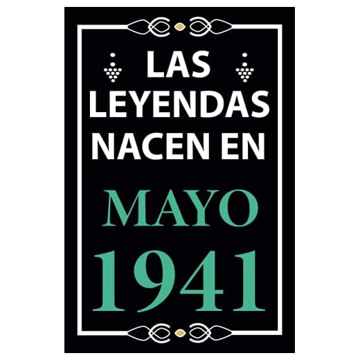 Las leyendas nacen en Mayo 1941: Regalo de cumpleaños perfecto para hombre y mujer de 80 años I Cita positiva , humor I Cuaderno , diario , libro de ... I Idea original para el 80 cumpleaños