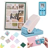 BAOFALI 1 Inch Square Punch Lever Action Craft Punch Making 1X1 inch Equilateral Square for Paper Crafting Scrapbooking DIY Card Making Arts Crafts Supplies