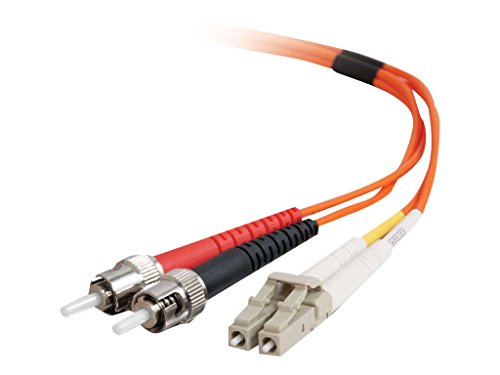Cable de fibra óptica LC/ST de 1m C2G multimodo duplex 50/125 para conexion Gigabit Ethernet