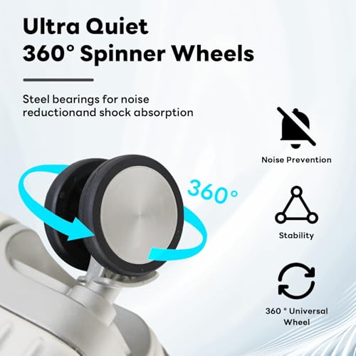 22 inch carry on luggage Durable Suitcase with Cup Phone Holder USB Port Aluminium Frame Carry on Luggage with 8 Double Spinner Wheels TSA Lock Suitcase with Cup Holder Carry On Luggage with USB Port4