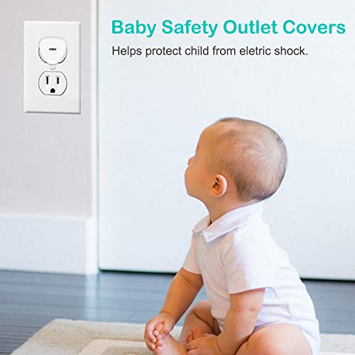 Furniture Anchors for Baby Proofing, 6-Pack Updated Two Movable Ends Anti-Tip Furniture Anchor, Bonus10 Outlet Covers & All Metal Mounting Hardwares, for Flat Screen TV, Dresser, Bookcase, Cabinets - Thumbnail 5