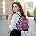 YETTASBIN Fashion Quilted Mini Backpack for Women & Girls - Rose Lightweight Casual Travel Daypack, S(8.5L)