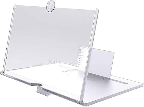 PC Tech Smartphone Magnifier Screen Amplifier Mobile Phone Screen Magnifier Stand Foldable Portable Lightweight Eye Protection Fatigue Reduction Magnifier Magnifier HD 3-4x Compatible with