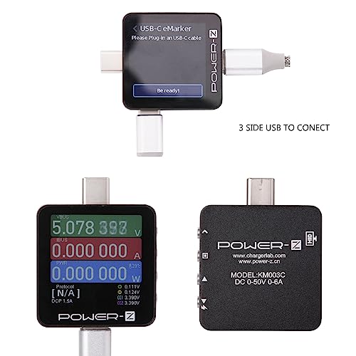 Image of Power-Z KM003C Portable USB-C Fast Charging Tester +USB Handline PD3.1 QC5.0 Digital Voltmeter