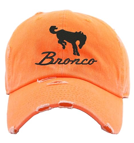 Image of Bronco Dad Hat Vintage Car Lover Embroidered Adjustable Cap