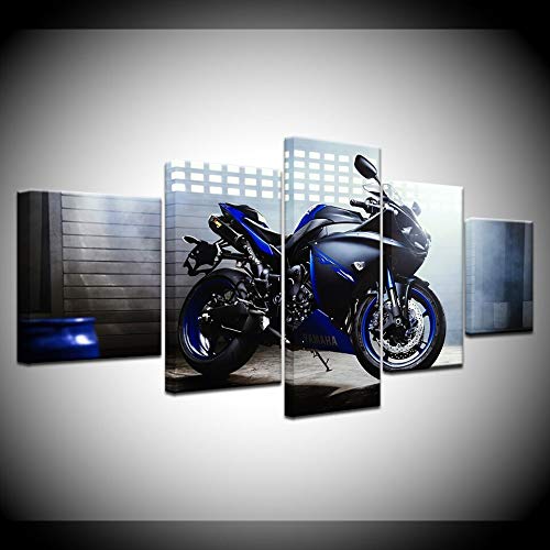 Décoration Murale Moto Racing grand format en toile pour habiller un salon vide avec style