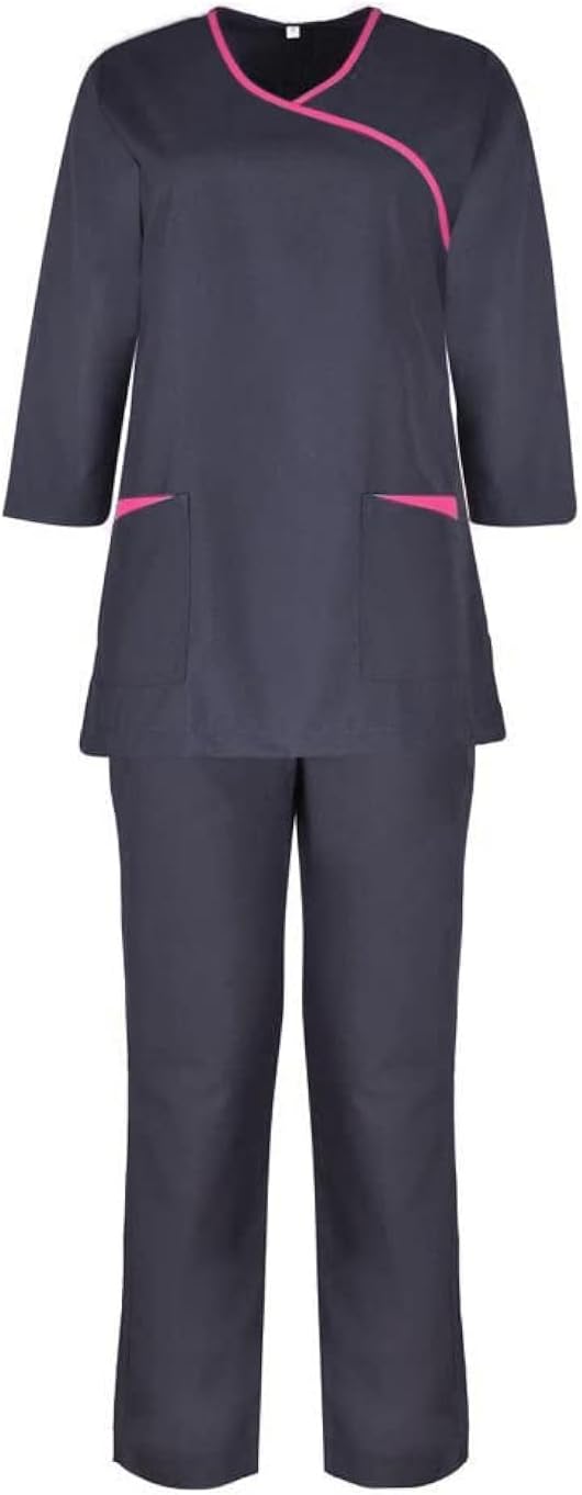 Long Sleeves Housemaid Uniform, Maid & Nanny Scrub Suit set 3/4th Sleeves