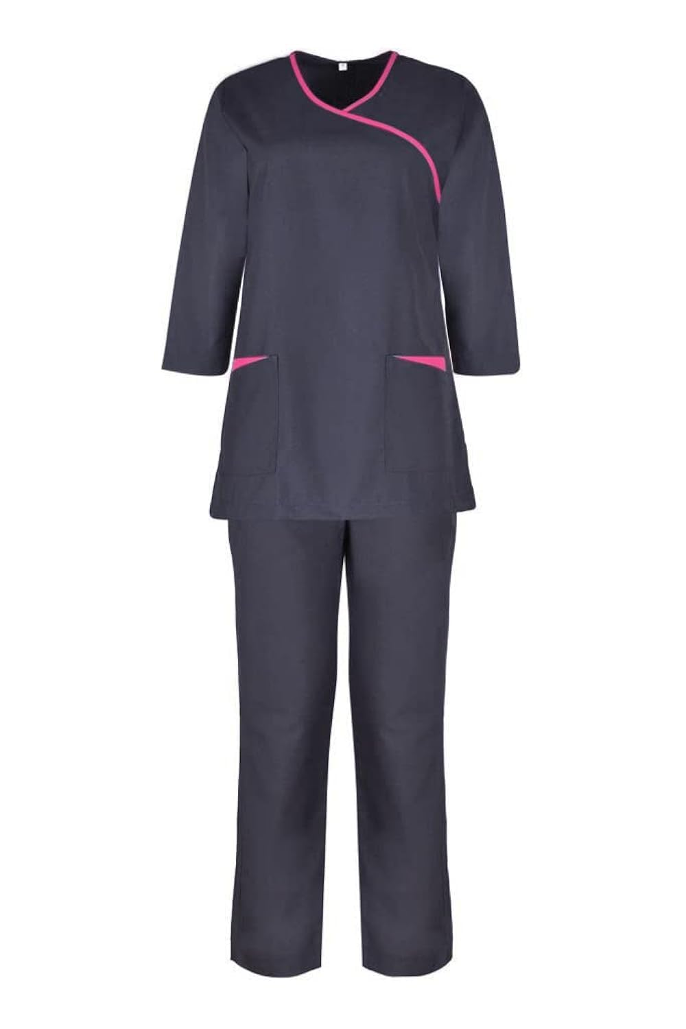 ExpertoLong Sleeves Housemaid Uniform, Maid & Nanny Scrub Suit set 3/4th Sleeves