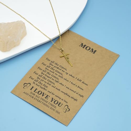 Cross Necklace Gift for Her, Religious Pendant for women, for birthday or Any Special Occasion from, Faith Necklace with Message Card4