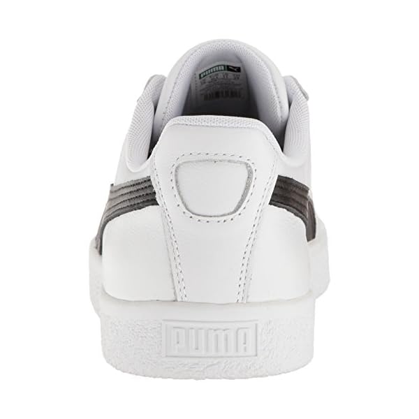 Puma Men's Clyde Core L Foil Fashion Sneakers, Puma White/Puma Black/Puma Team Gold, 11 M US - Image 4