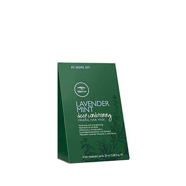 Tea Tree Lavender Mint Deep Conditioning Mineral Hair Mask, Hydrates + Strengthens, For Coarse + Dry Hair, (Set of 6)