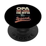 Retro Opa Nonno Padri Giorno Vintage Leggenda Divertente Nonno PopSockets PopGrip Intercambiabile