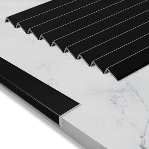 10-Pack 48 Inch Peel and Stick Aluminum Tile Trim, Decorative Kitchen Backsplash Trim Edge, Self...