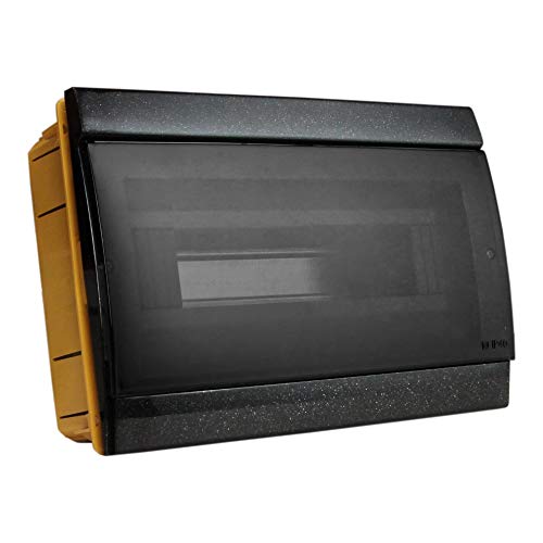 Unterputz Verteilerkasten IP40 10/14 Module Sicherungskasten Unterverteilung Unterverteiler schwarz Marlanvil 1039