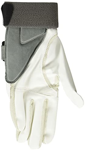 Zero Friction Men’s Compression Fit Theratec Golf Glove, Wrist Wrap, Left Hand, White #TOP1