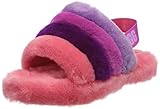 Ugg Kinder Slipper Fluff Yeah Slide in Pink / Lila Regenbogen UK Größe 13 (EU Größe 32)