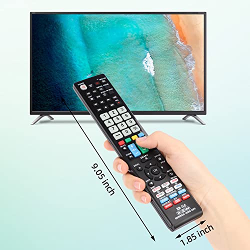 Gvirtue Universal Remote Control Replacement For Sharp-Smart-Tv-Remote All Sharp Aquos Led Lcd Hdtv 3D 4K Uhd Smart Tv With Backlit, Netflix, You Tube, Amazon, Sling, Vudu, Google Play Button #TOP6
