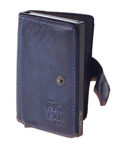 Portefeuille compact Bear Design Antic bleu pour résoudre le manque de place - 6