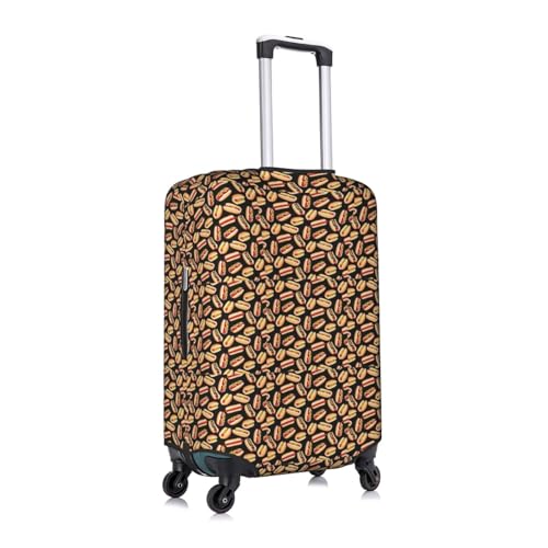 Housse de valise XL抗磨损白底热狗印花大容量行李箱保护套