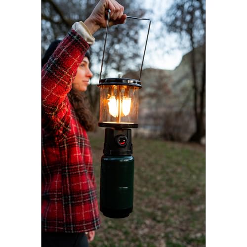 Image of Stansport Propane Mantel Lantern - Outdoor Light with Adjustable Brightness, Carry Handle, Ventilated Hood, High-Output, Portable, for Emergency, Backpacking, Camping - Mantels Included