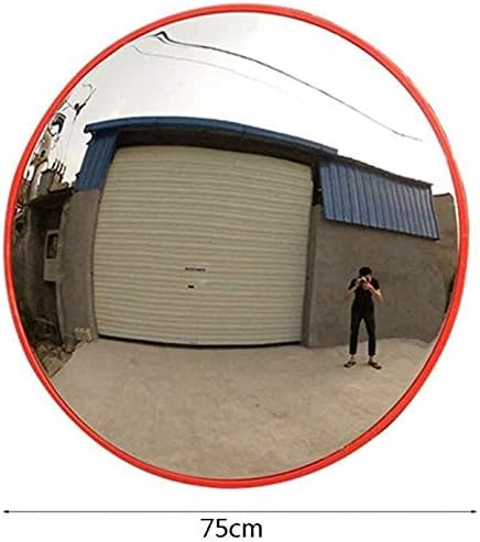 Safety Mirror Convex Mirror Wide-Angle Lens Underground Garage Mirror Spherical Mirror Indoor Anti-Theft Convex Mirror Road Traffic Corner Mirror (75Cm)