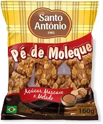 SANTO ANTONIO ALIMENTOS PE DE MOLEQUE C/ACUCAR MASCAVO PCT 300G