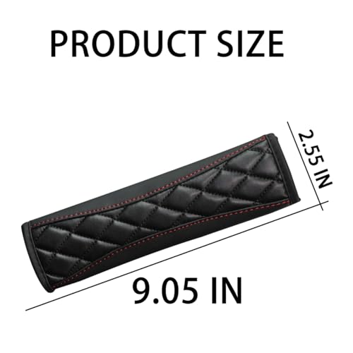image for Mandark 2PCS Car Seat Belt Covers, Soft Leather Vehicle Seatbelt Strap