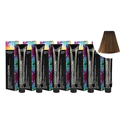PostQuam - Pack de 6 Tintes de Peluqueria Profesional de Elevado Poder Cubriente | Tinte Permanente 100% Cobertura de Canas Garantiza Color Natural Uniforme y Duradero - Más de 90 Colores Disponibles