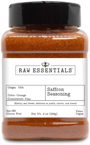 Raw Essentials Saffron Seasoning, 9 Ounce Bottle