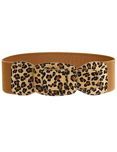 GownTown Women's Belts Wide Elastic Stretchy Retro Cinch Belt