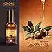 Moroccan Argan Oil For Frizzy, Dry & Damaged Hair – Nourishing & Strengthening Hair Care Oil For All Hair Types – Anti Frizz, Moisturizing, Repair & Shine – 3.4 FL.OZ Glass Bottle