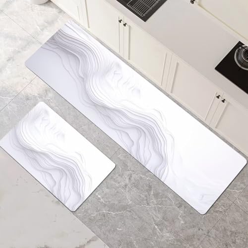 Alfombras de cocina de 2 piezas de 50x80 y 50x150cm perfectas para evitar resbalones en el hogar 2