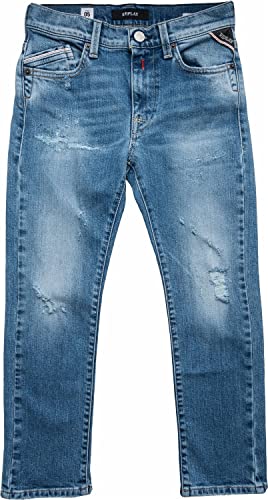Pantalon jeans Replay Mini Waitom coupe carotte mode garçon confortable
