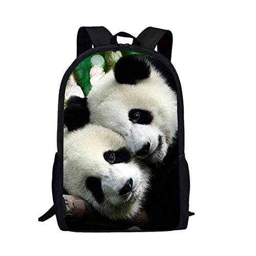 Belidome Sac à dos d'école pour garçons et filles - Sac à bandoulière, panda, taille unique