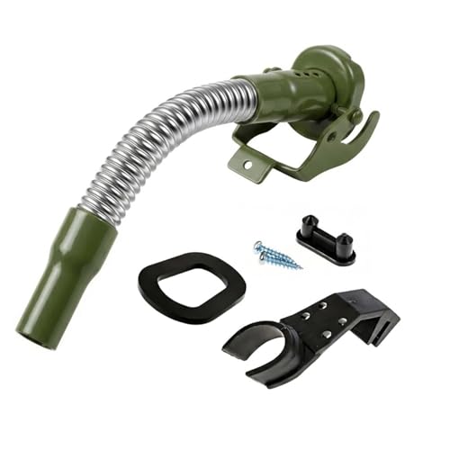 Ultimate NATO Long-Nose Flexible Jerry Can Spout/Nozzle Perfectly Designed for Wavian or VALPRO NATO Euro Military Spec Cans (Military Green)