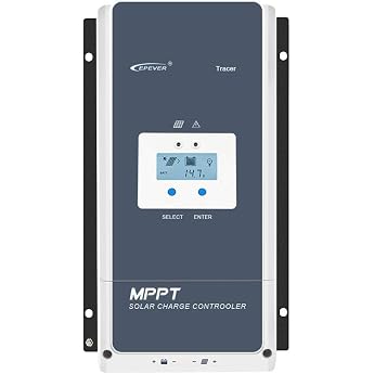 EPEVER 100A MPPT Solar Charge Controller 12V/24V/36V/48V with LCD Display Open Circuit Voltage up to 150V for Sealed Gel Flooded and User-Tracer 10415AN